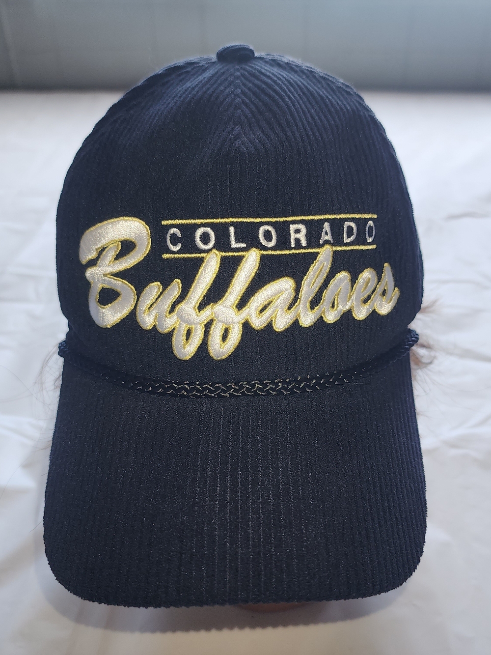 Colorado Buffaloes Embroidered Corduroy Cap - Black & Gold